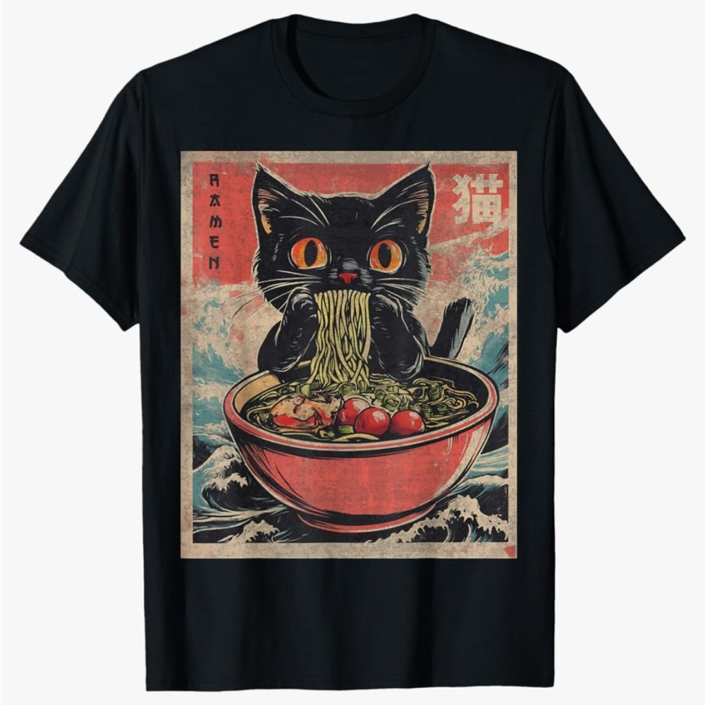 Black Cat Graphic T-Shirt